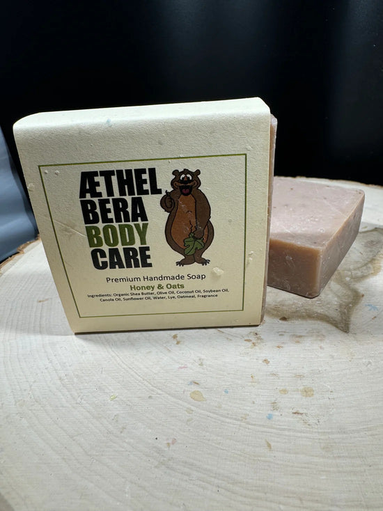 Athelbera Body Care Honey and Oats Hand Cut Soap