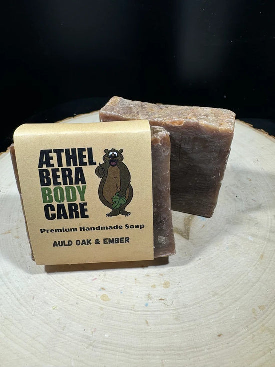 Athelbera Body Care Auld Oak and Ember Goat Milk Hand Cut Soap