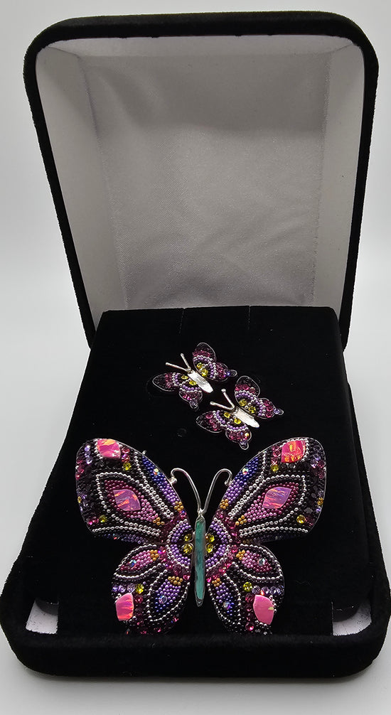 Mosaico Hand Made Pendant/Earring Set