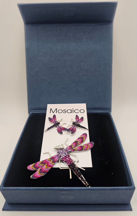 Mosaico Hand Made Pendant/Earring Set