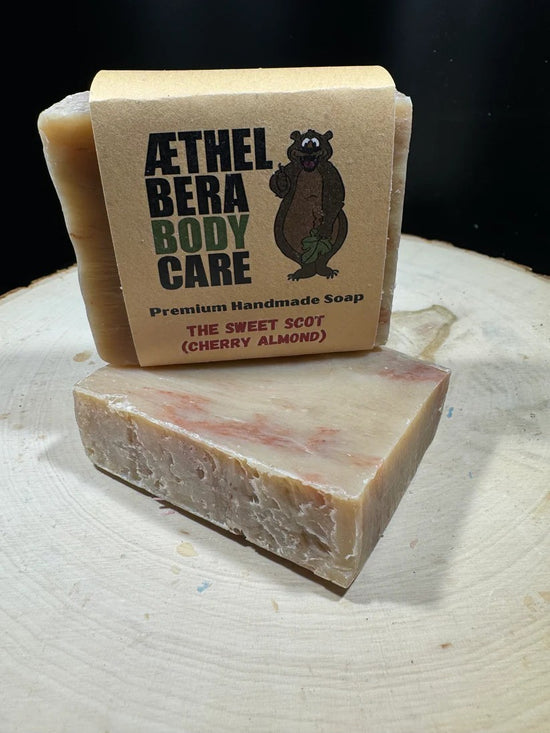 Athelbera Body Care The Sweet Scot Cherry/Almond Hand Cut Soap